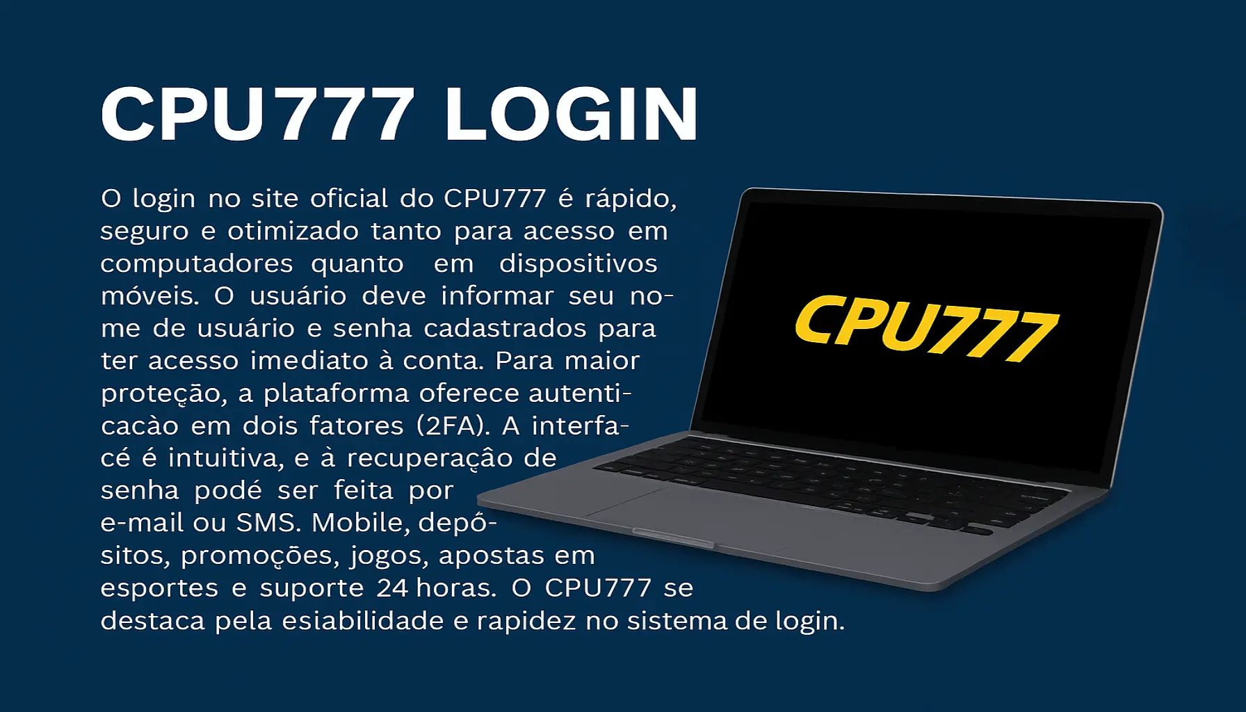 Login no Cassino CPU777