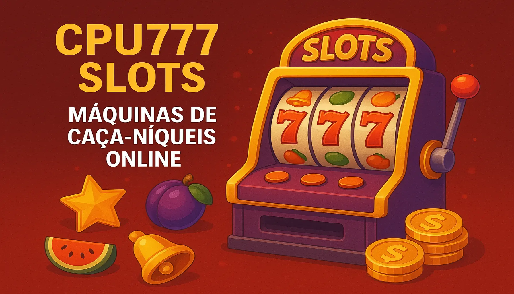 Explore o mundo das slot machines no CPU777 Casino